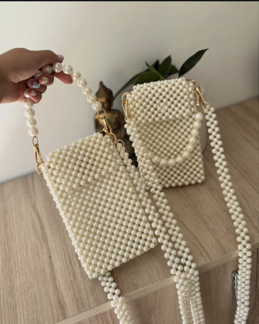 کیف گوشی مرواریدی